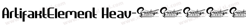 ArtifaktElement Heav字体转换